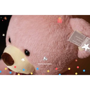 Плюшевый медведь 110см нежно - розовый